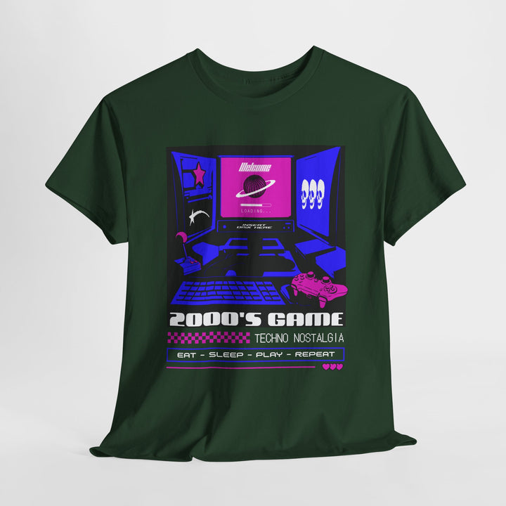 2000's Game Techno Nostalgia - Vibzzy™ T-Shirt - Retro Flynn