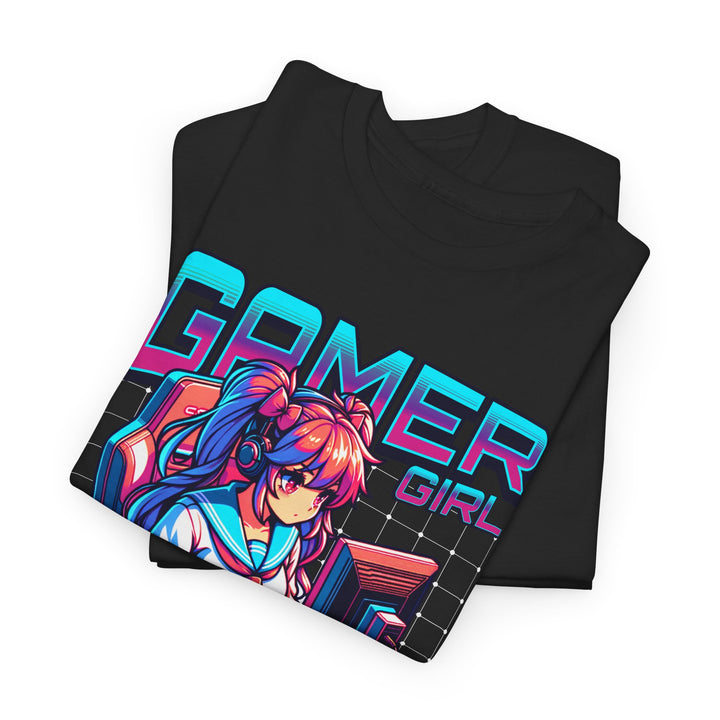 Anime Gamer Girl - Vibzzy™ T-shirt - Retro Flynn