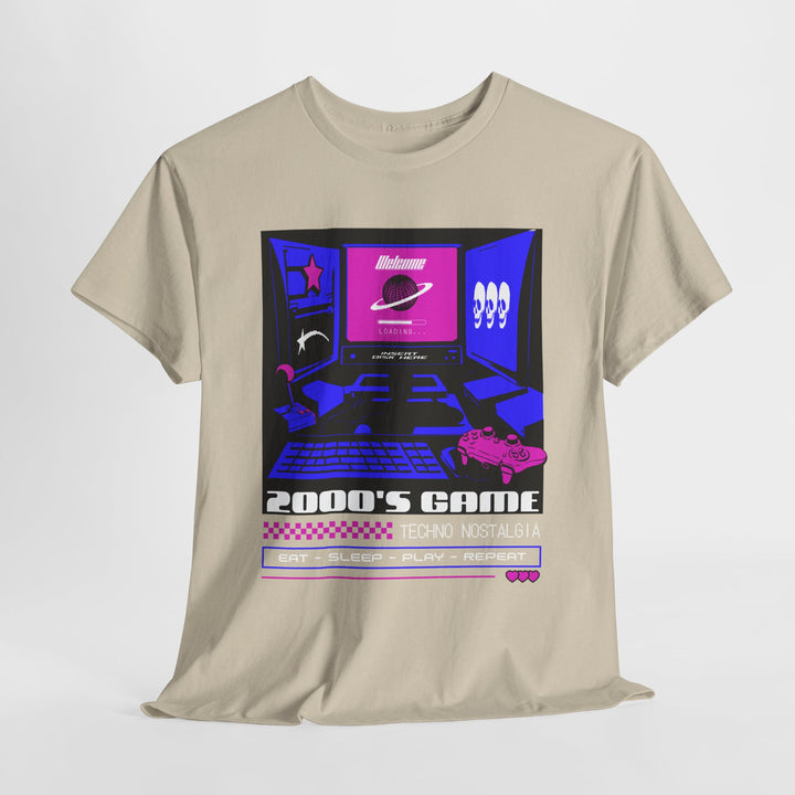 2000's Game Techno Nostalgia - Vibzzy™ T-Shirt - Retro Flynn