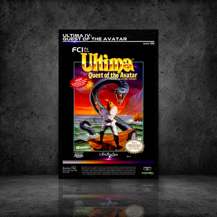 Custom NES Cover Art Poster - Retro Flynn