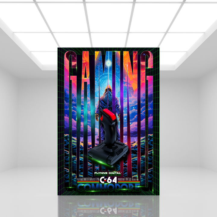 Wizard of Wor Commodore 64 Gaming Poster - Retro Flynn